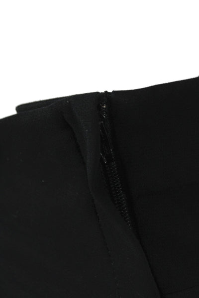 MM. La Fleur Womens Black Dress Pants Zip Closure 52% Cotton Size 12