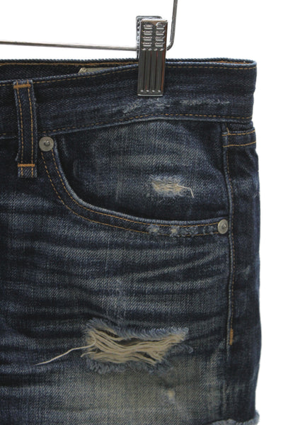 Rag & Bone Womens Cut-Off Blue Cotton Shorts Casual Size 26