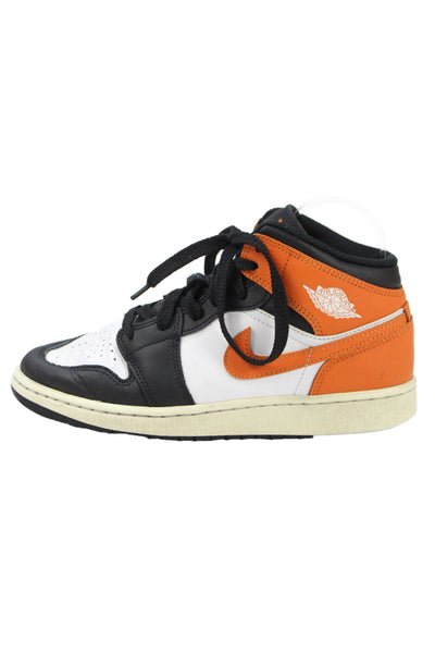 Nike Boys Aird Jordan 1 Mid Lace-Up High-Top Sneakers Multicolor Size 6