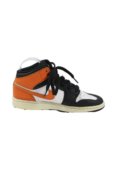 Nike Boys Aird Jordan 1 Mid Lace-Up High-Top Sneakers Multicolor Size 6