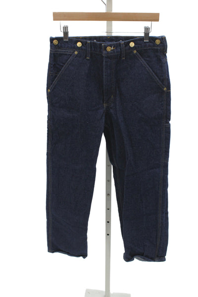 Carhartt Mens Straight Leg Blue Jeans Button Fly 100% Cotton Size 30