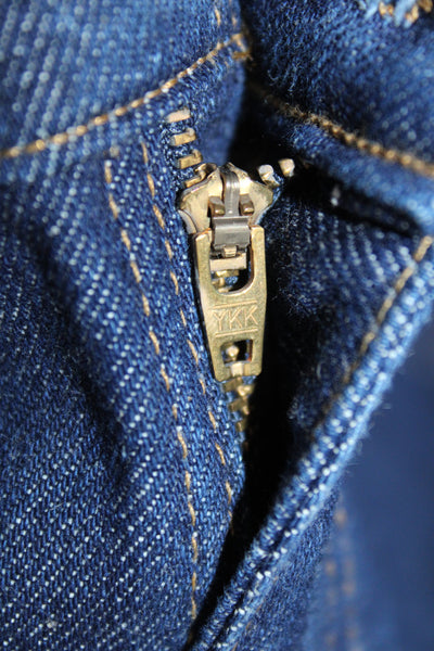 Carhartt Mens Straight Leg Blue Jeans Button Fly 100% Cotton Size 30