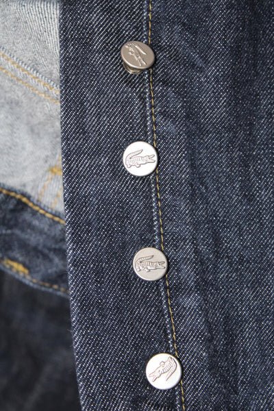 Lacoste Mens Straight Cotton Blue Jeans Button Size 48