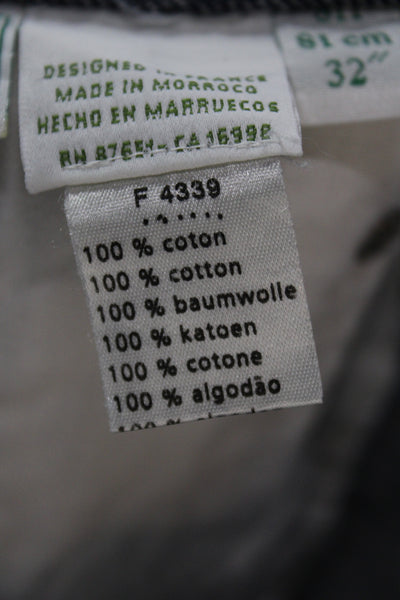 Lacoste Mens Straight Cotton Blue Jeans Button Size 48
