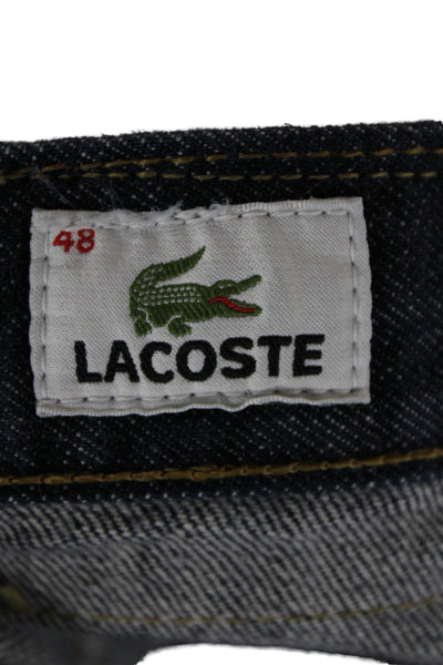 Lacoste Mens Straight Cotton Blue Jeans Button Size 48