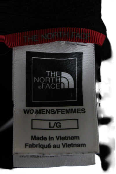 The North Face® Womens Black Pullover Sweater Mock Neck Zip Long Sleeve Size L