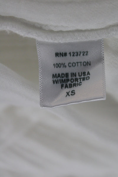 Xirena Womens White Cotton Sundress Sleeveless Scoop Neck Size XS