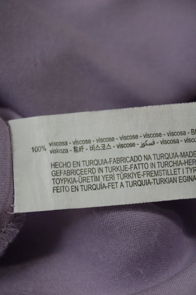 Zara Womens Purple V-Neck Sleeveless Maxi Dress 100% Viscose Size XS