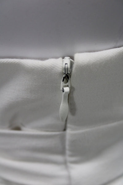 Zara Womens Paperbag Shorts White Tie Waist Size S