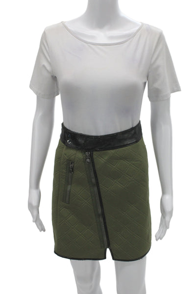 3.1 Phillip Lim Women Military Green Argyle Mini Skirt Size 0