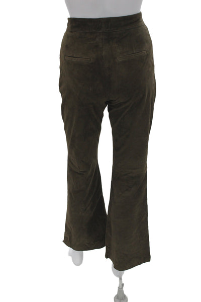 MNG Womens Dress Pants Brown Goat Leather Size 34