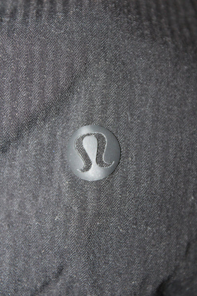 Lululemon Womens Black Nylon Jogger Pants Drawstring Athleisure Size 6