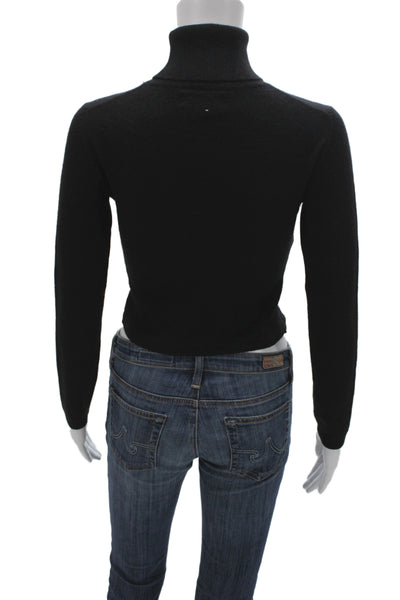 Sutton Studio Women Black 100% Cashmere Turtleneck Pullover Size XS