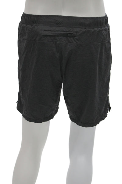 Rhone Mens Athletic Shorts Black Drawstring Nylon Size M