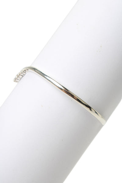 Pandora Womens 925 Silver Cubic Zirconia Tiara Wishbone Bangle Bracelet