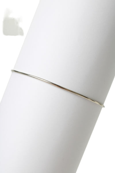 Ann Demeulemeester Womens Sterling Silver Thin Bangle Bracelet 2.6" 3.9g