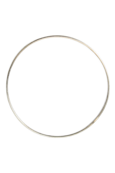 Ann Demeulemeester Womens Sterling Silver Thin Bangle Bracelet 2.6" 3.9g