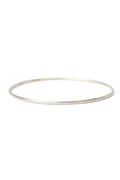 Ann Demeulemeester Womens Sterling Silver Thin Bangle Bracelet 2.6" 7.4g