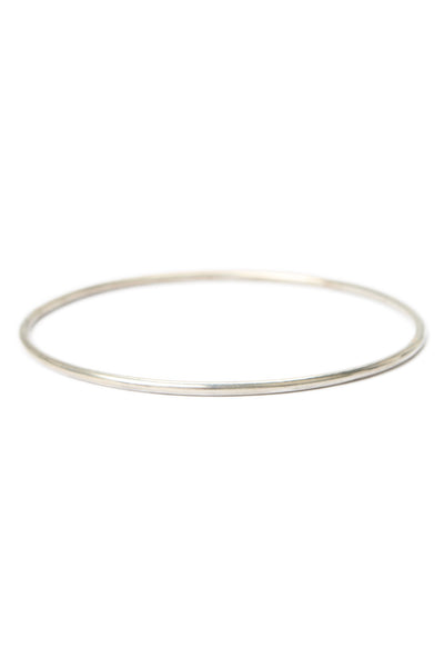Ann Demeulemeester Womens Sterling Silver Thin Bangle Bracelet 2.6" 7.4g