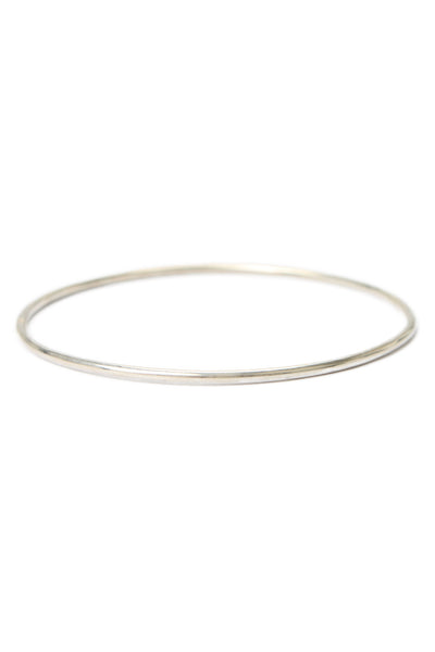 Ann Demeulemeester Womens Sterling Silver Thin Bangle Bracelet 2.6" 7.4g