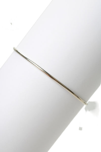 Ann Demeulemeester Womens Sterling Silver Thin Bangle Bracelet 2.7" 7.9g