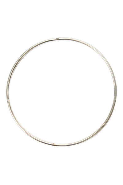 Ann Demeulemeester Womens Sterling Silver Thin Bangle Bracelet 2.7" 7.9g