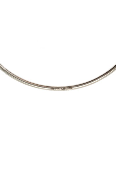 Ann Demeulemeester Womens Sterling Silver Thin Bangle Bracelet 2.7" 7.9g