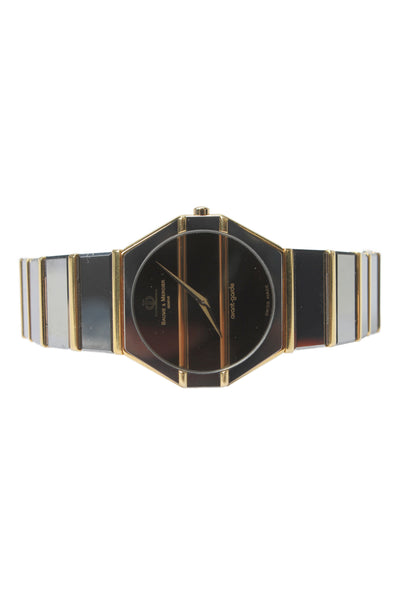 Baume & Mercier Mens Two-Tone Tungsten/18K Gold Avant Garde Quartz Watch 31mm