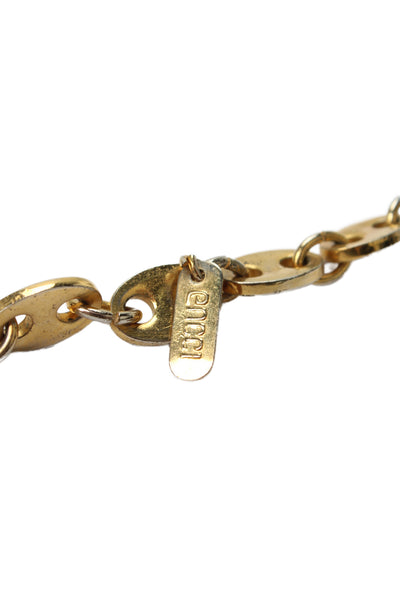 Gucci Womens Gold Tone Mariner Link Chain Necklace 36"