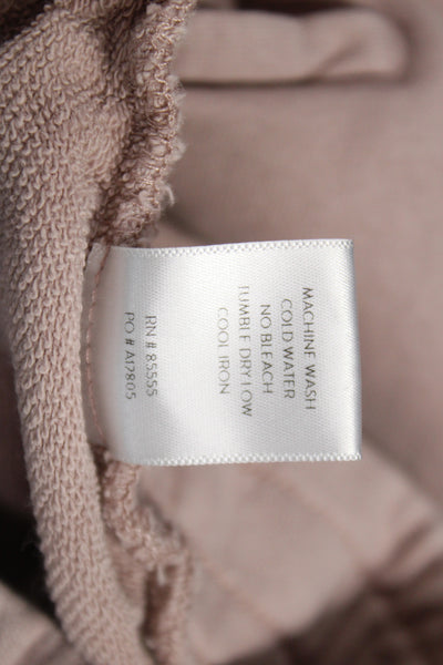 Pistola Women Sweat Shorts Beige Cotton Drawstring Size M