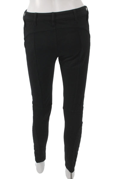 Free People Women Jegging Black 70% Polyester Button Closure Size 27