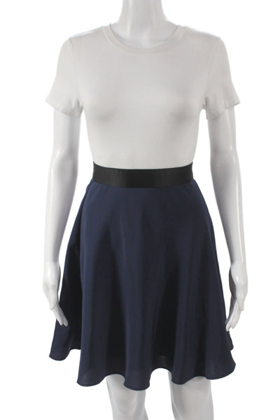 3.1 Phillip Lim for Target Womens Skater Skirt Blue Polyester Zip Size 4