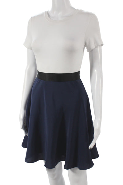 3.1 Phillip Lim for Target Womens Skater Skirt Blue Polyester Zip Size 4
