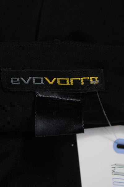 Evo Vorro Women Tunic Scoop Neck Colorblock Black 3/4 Sleeve Size S