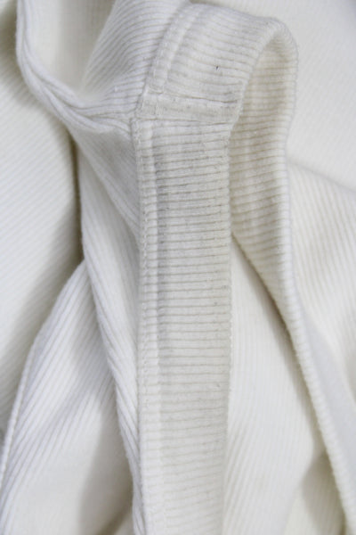 Designer Womens Basic Sleeveless Tank Ivory 94% Cotton Size S