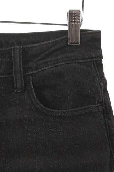 Quince Womens Wide Leg Mid Rise Black Cotton Jeans Size 26