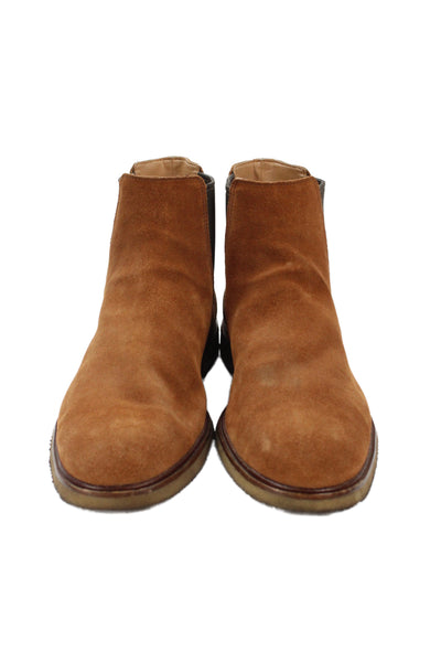Clarks Mens Suede Stretch Inset Ankle Boots Brown Size 12 Medium