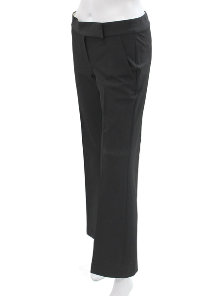 Theory Womens Dress Pants Black Zip 90% Polyester Inseam 28 Size 0