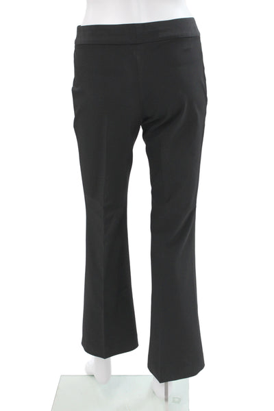 Theory Womens Dress Pants Black Zip 90% Polyester Inseam 28 Size 0