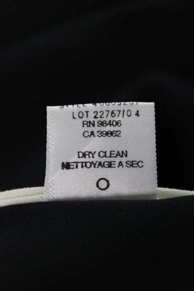 Theory Womens Dress Pants Black Zip 90% Polyester Inseam 28 Size 0
