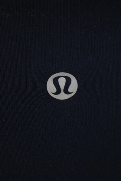 Lululemon Womens Blue Ankle Leggings Nylon Athleisure Solid Size 2