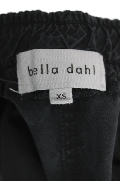 Bella Dahl Womens Cargo Pants Black Tencel Drawstring Casual Size XS