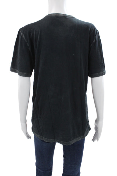 Cotton Citizen Womens Jersey T-Shirt Black Supima Crew Neck Short Sleeve Size M