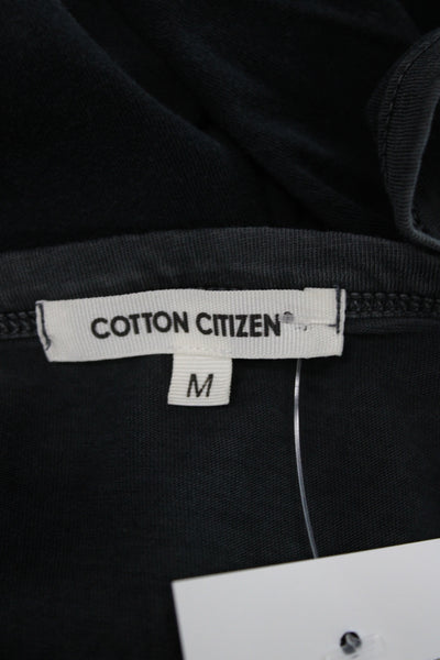 Cotton Citizen Womens Jersey T-Shirt Black Supima Crew Neck Short Sleeve Size M