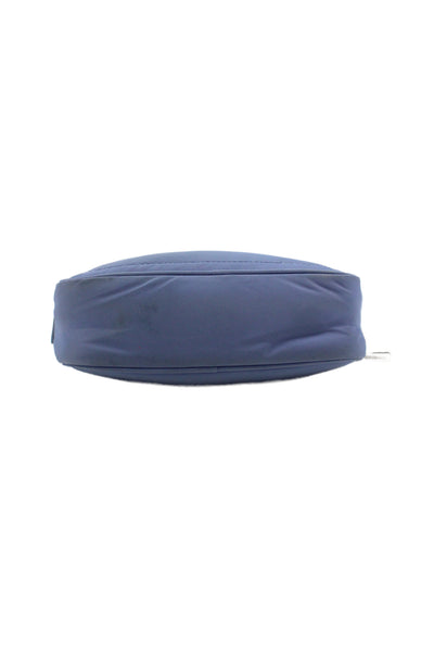 Lululemon Womens Adjustable Strap Zip Top Nylon Logo Belt Bag Handbag Blue