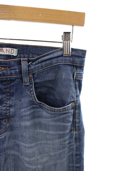 J Brand Womens Skinny Mid Rise Blue Jeans Cotton Size 25