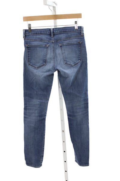 J Brand Womens Skinny Mid Rise Blue Jeans Cotton Size 25
