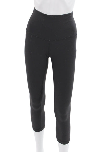 Lululemon Women Capri Black Nylon Leggings Athleisure Size XS