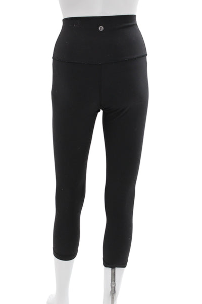 Lululemon Women Capri Black Nylon Leggings Athleisure Size XS