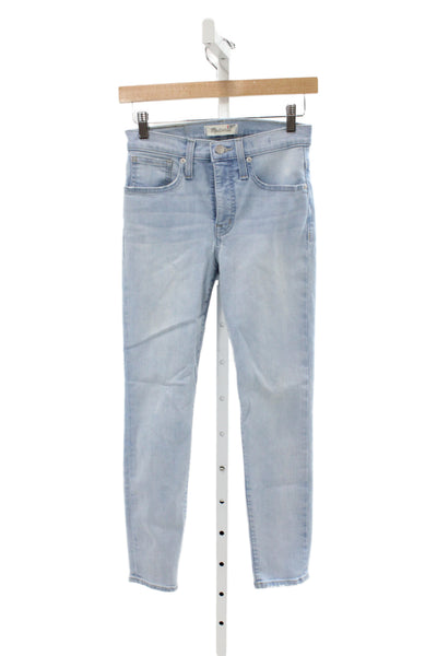 Madewell Womens Skinny Mid Rise Blue Jeans Size 24
